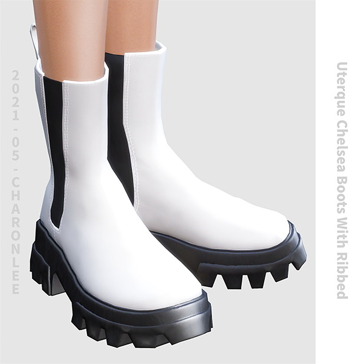 Uterque Chelsea Boots With Ribbed from Charonlee
