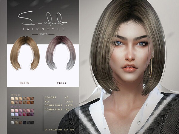 WM Hair 202120 by S Club from TSR
