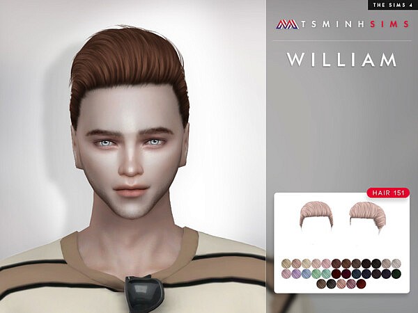 William Hair 151 by TsminhSims from TSR