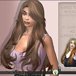 Wings TO0418 Hairstyle Retextured sims 4 cc