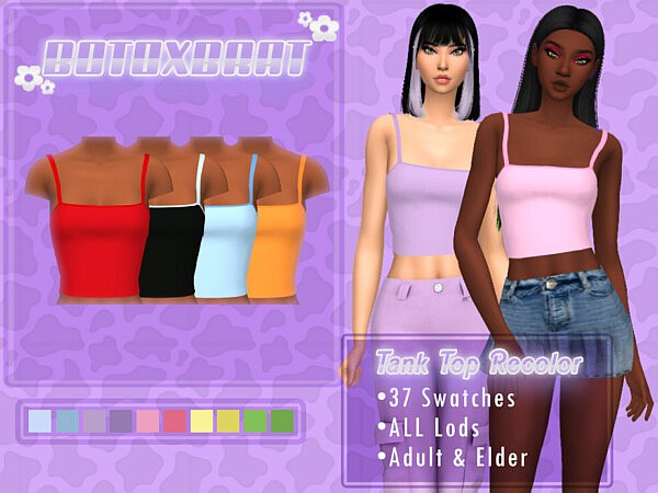 Y2K Tank Top Recolor by B0T0XBRAT from TSR