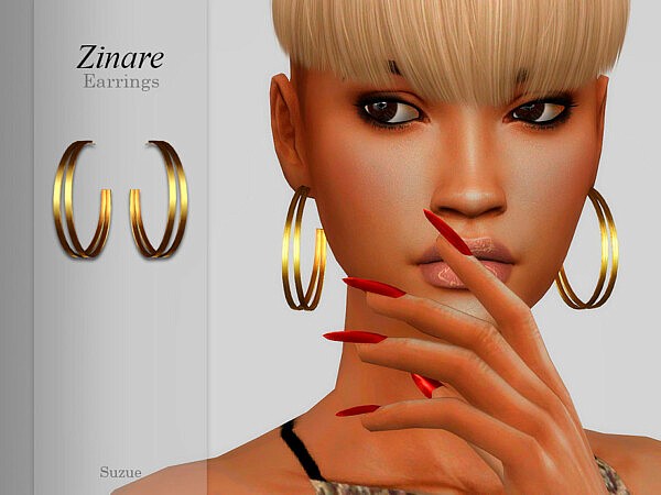 Zinare Earrings by Suzue from TSR