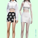 Zipped Skirt sims 4 cc