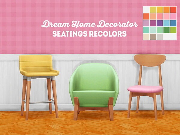 Dream home decorator seatings recolors from LinaCherie