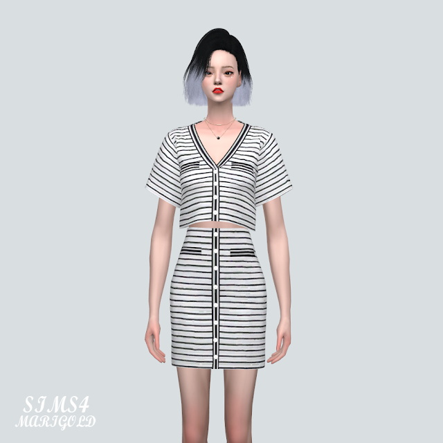 BRS Cardigan 2-Piece V2 from SIMS4 Marigold • Sims 4 Downloads