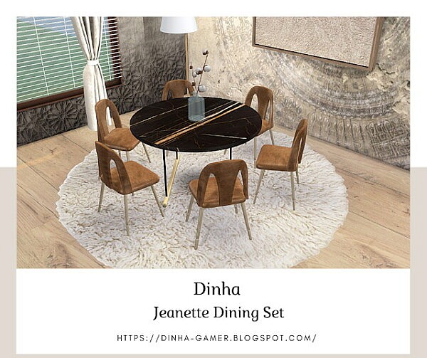 Jeanette Dining Set from Dinha Gamer