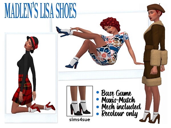Madlen`s Lisa Shoes from Sims 4 Sue
