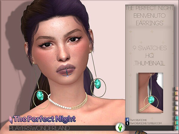 The Perfect Night Benvenuto Earrings by PlayersWonderland from TSR