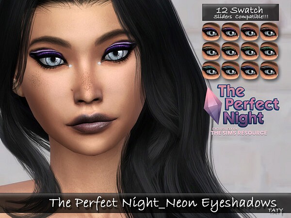 The Perfect Night Neon Eyeshadows by tatygagg from TSR