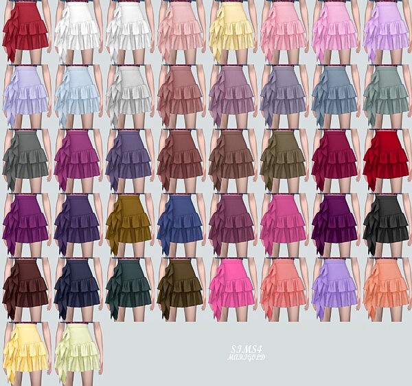 2 AA M Frill Mini Skirts from SIMS4 Marigold