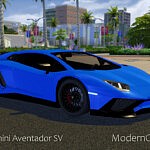 2015 Lamborghini Aventador SV sims 4 cc