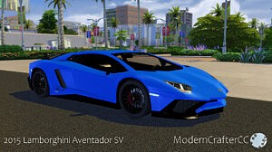 2015 Lamborghini Aventador SV sims 4 cc