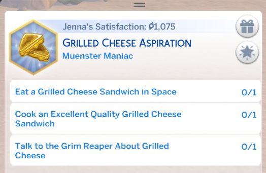 Grilled Cheese Aspiration in CAS by MxPlumbob from Mod The Sims