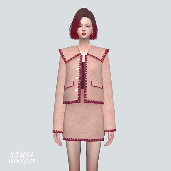 5S Cardigan 2 Piece from SIMS4 Marigold