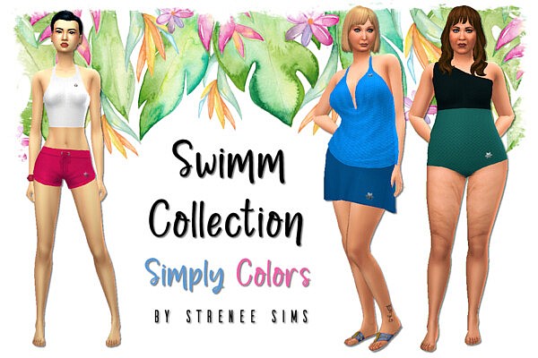 Swimm Collection: Simply Colors from Strenee sims