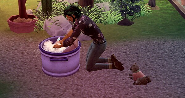 Scrub Faster Perform Wash Tub Interactions Faster by RobinKLocksley from Mod The Sims