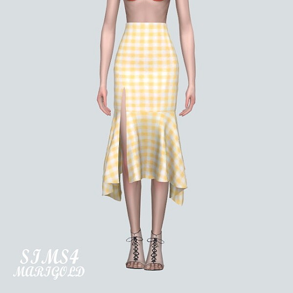 Chiffon OS Midi Skirts V2 from SIMS4 Marigold