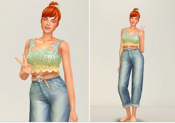 Seashell Wavvve II Slevveless and Jeans from Rusty Nail