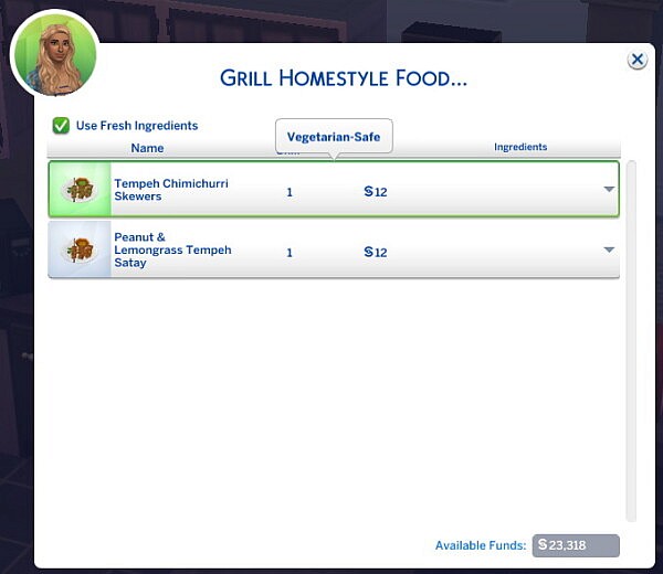 Tempeh Chimichurri Skewers   New Custom Recipe by RobinKLocksley from Mod The Sims