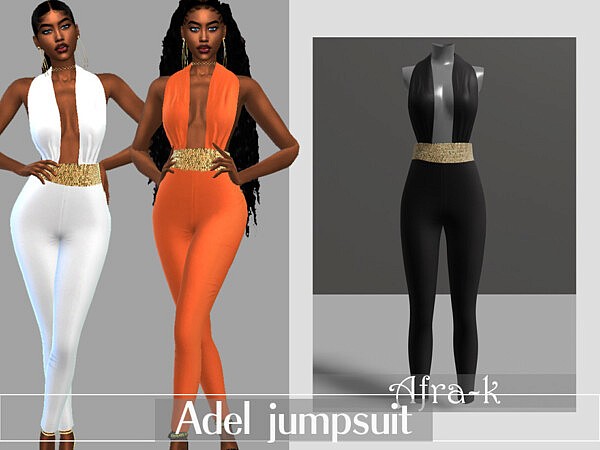 Adel jumpsuit by akaysims from TSR