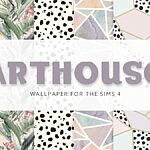 Arthouse Wallpaper sims 4 cc