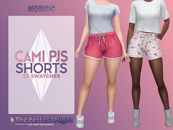 The Perfect Night Cami PJs Shorts by Nords from TSR