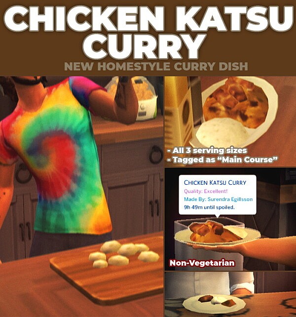 Chicken Katsu Curry   New Custom Recipe by RobinKLocksley from Mod The Sims