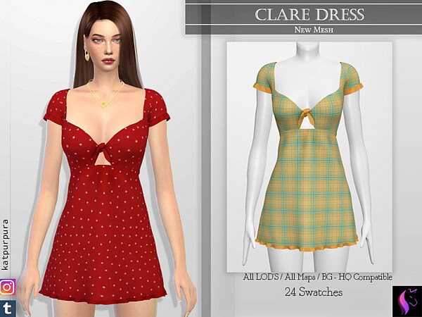 Clare Dress by KaTPurpura from TSR