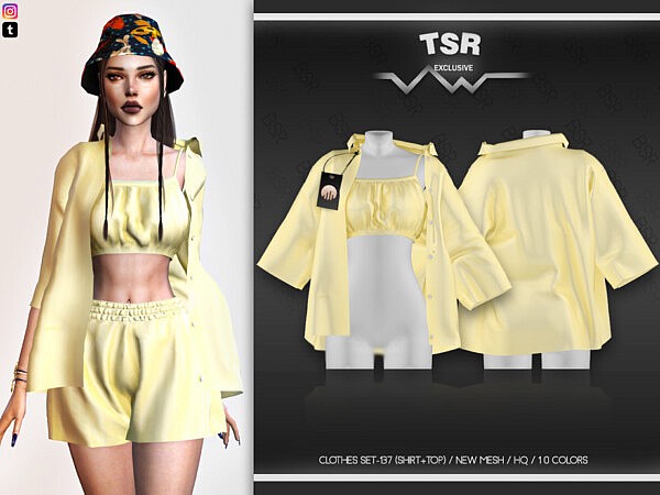 Clothes Set 137 Top by busra tr from TSR