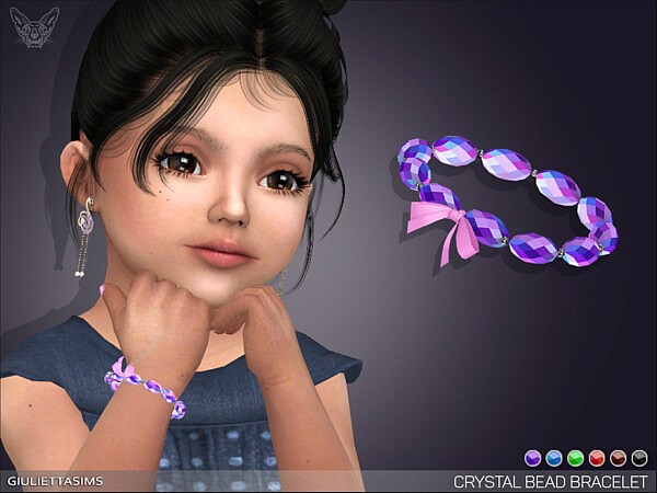 Crystal Beads Baby Bracelet by feyona from TSR