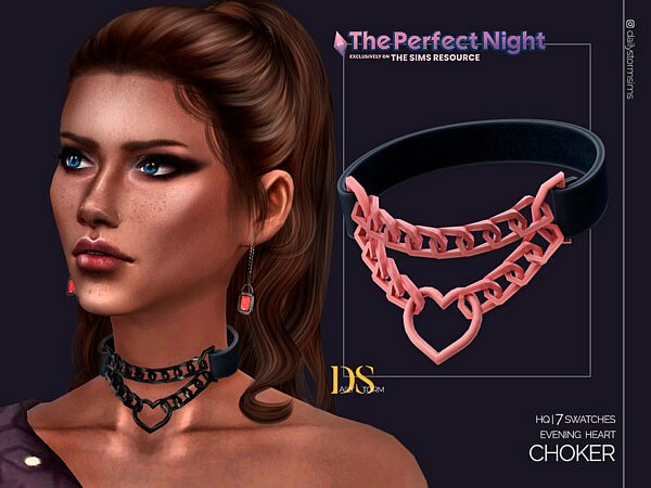 The Perfect Night Evening Heart Choker by DailyStorm from TSR