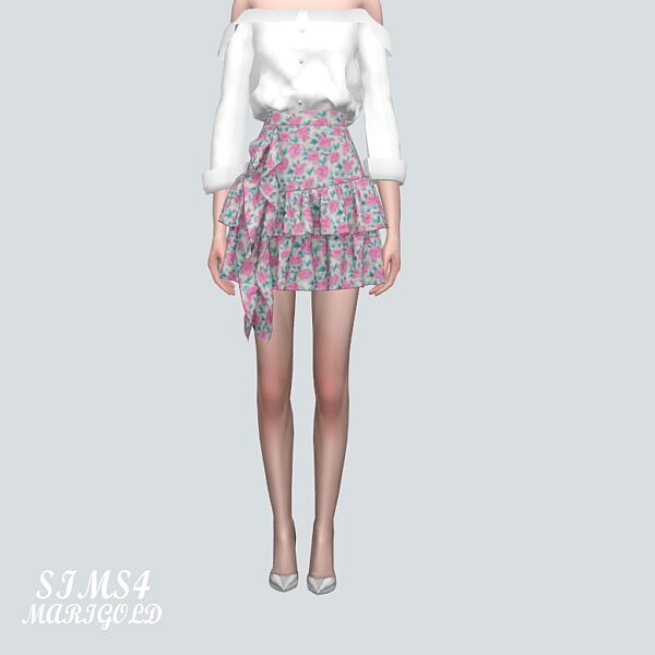 Frill Mini Skirts V3 2 AA M from SIMS4 Marigold