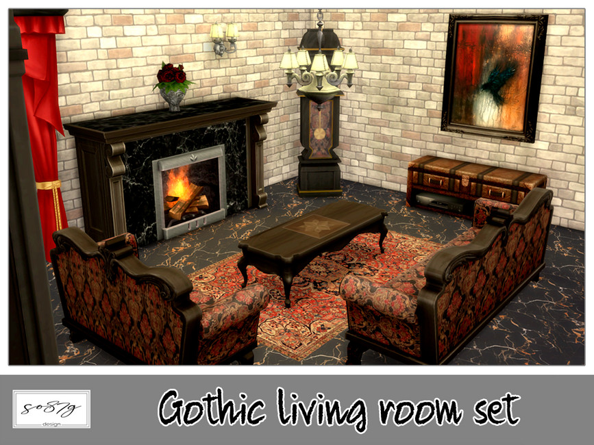 Sims 4 Mexican Gothic Living Room