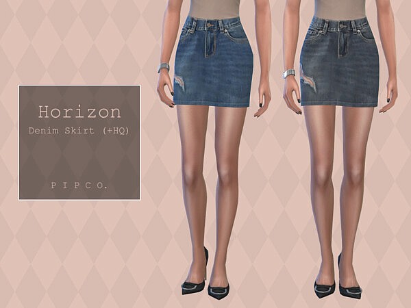 Horizon Denim Skirt by Pipco from TSR