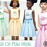 Kawaii Cat and Plaid Dress