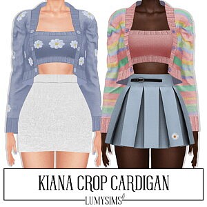 Kiana Crop Cardigan Top