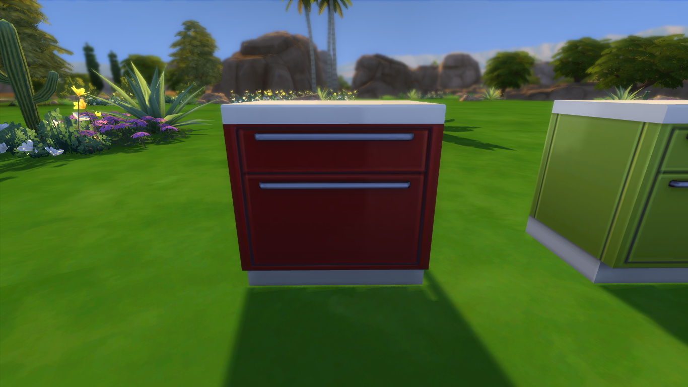 sims 4 island living trash can under counter