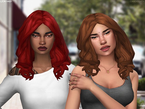 Lion Hair from Candy Sims 4