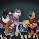 Marius Sweater for dogs sims 4 cc