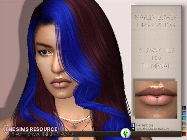 Maylin Lower Lip Piercing by PlayersWonderland from TSR