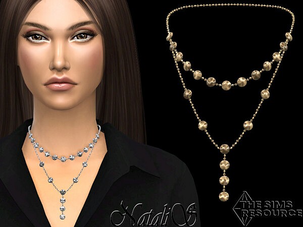 Mini disk layered necklace by NataliS from TSR