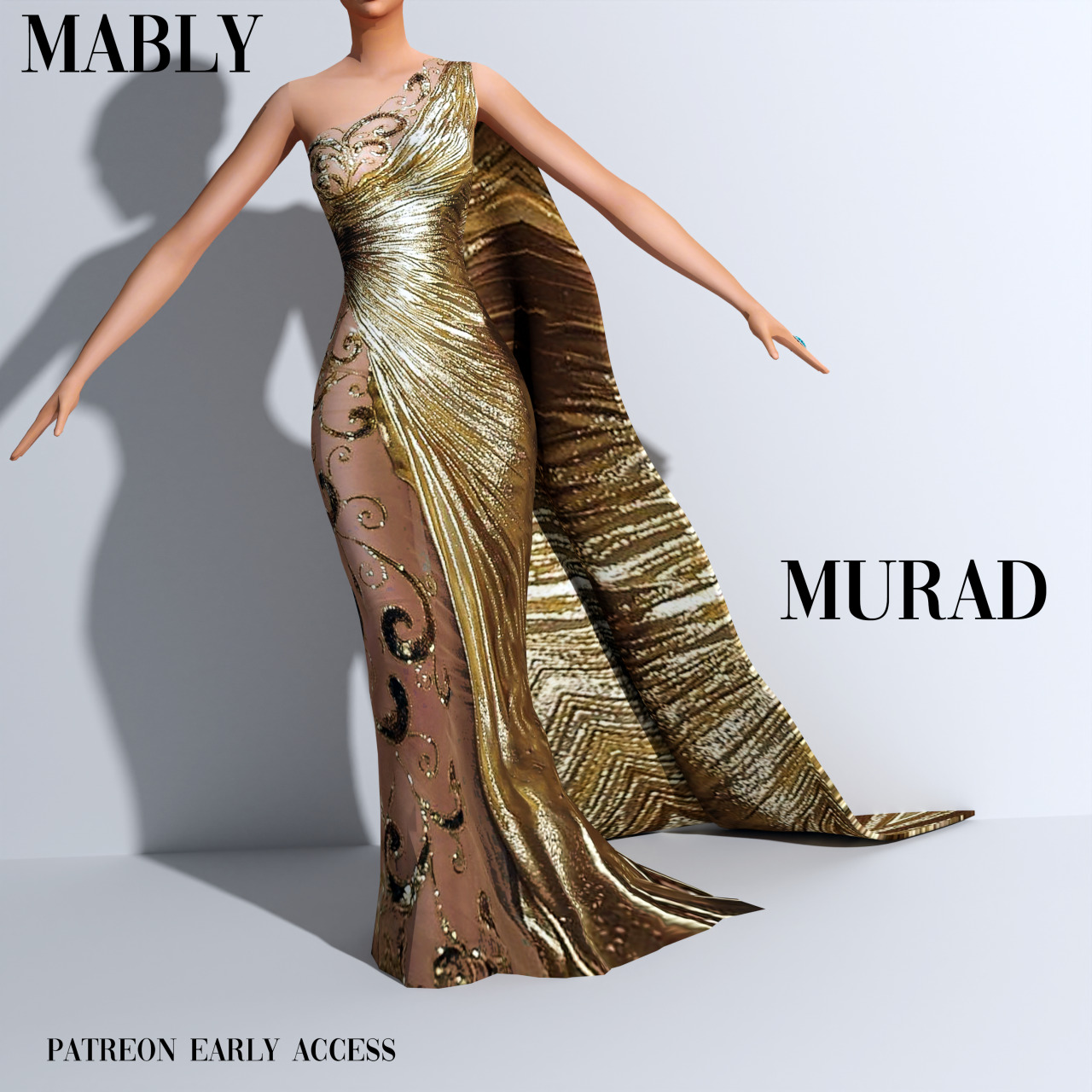 Murad, Meza and Flora Gowns from Mably Store • Sims 4 Downloads