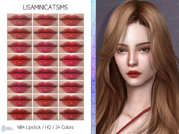 N84 Lipstick by Lisaminicatsims from TSR