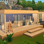 Parallelepiped House sims 4 cc