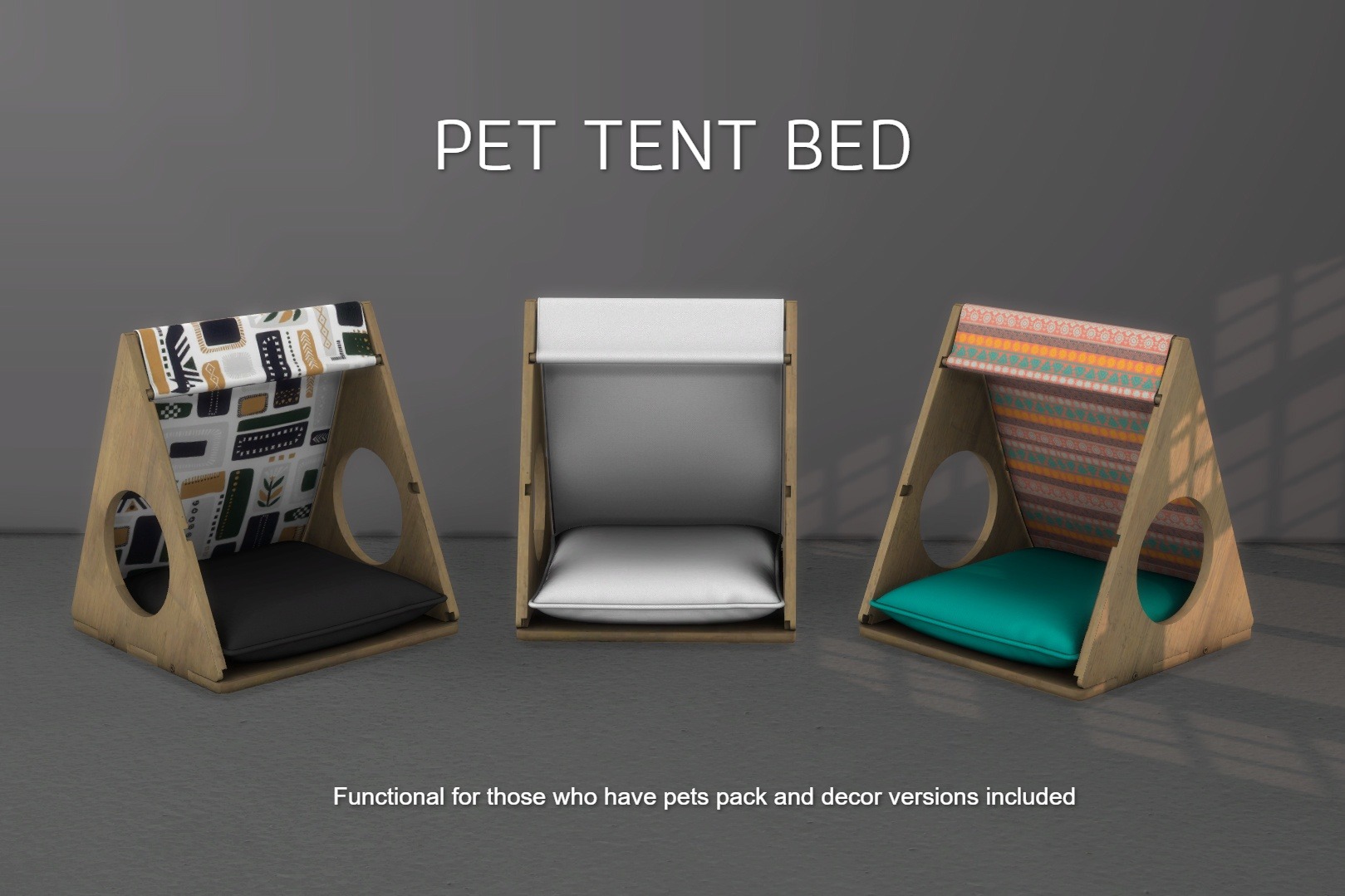 Pet Tent Bed From Leo 4 Sims • Sims 4 Downloads