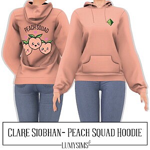 Peach Squad Hoddie sims 4 cc
