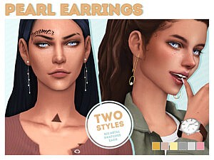 Pearl Earrings Set