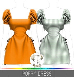 Poppy Dress sims 4 cc
