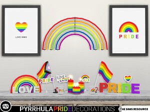 Pyrrhula Pride Decorations