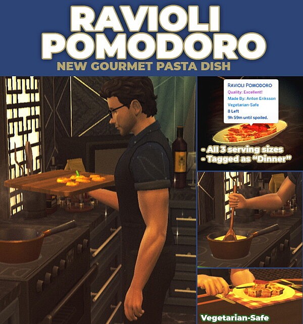 Ravioli Pomodoro   New Custom Recipe by RobinKLocksley from Mod The Sims